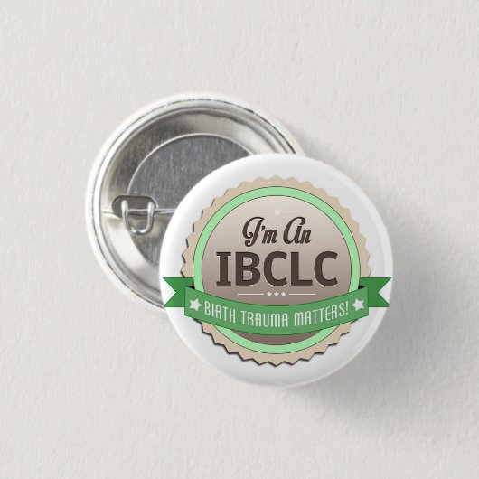 IBCLC-badge Ronde Button 3,2 Cm (Voorkant /achterkant)