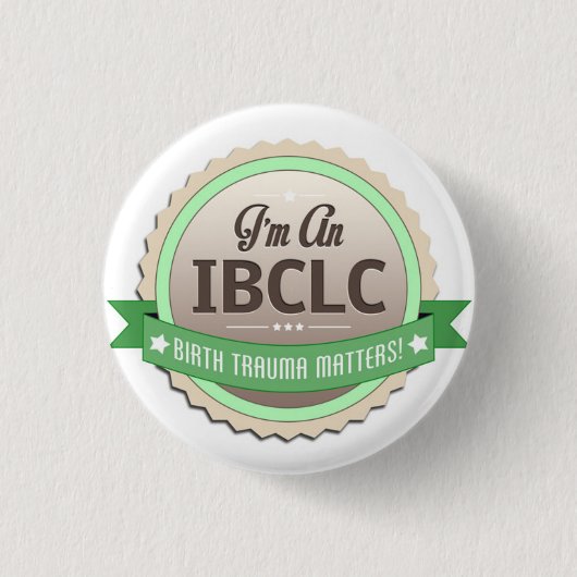 IBCLC-badge Ronde Button 3,2 Cm (Voorkant)
