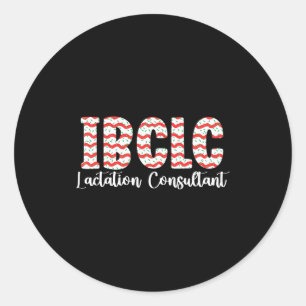 Ibclc Kerst Borstvoedingsadviseur Borstvoeding Ronde Sticker