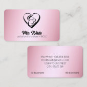 IBCLC Lactation Counselor Roos Gold Visitekaartje (Voorkant / Achterkant)