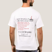 IBCRF White met symptomen T-shirt (Achterkant)