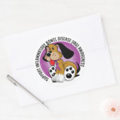 IBD Dog Ronde Sticker (Envelop)