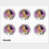 IBD Dog Ronde Sticker (Vel)