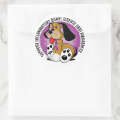 IBD Dog Ronde Sticker (Tas)