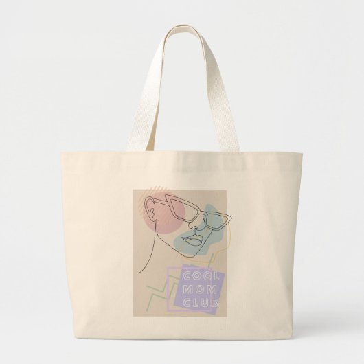 IBDMom Cool Club Grote Tote Bag (Voorkant)