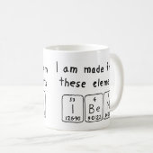 Iben periodieke lijstnaam mok (Voorkant rechts)