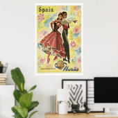 Iberia Airline of Spain Vintage Travel Posters (Thuiskantoor)