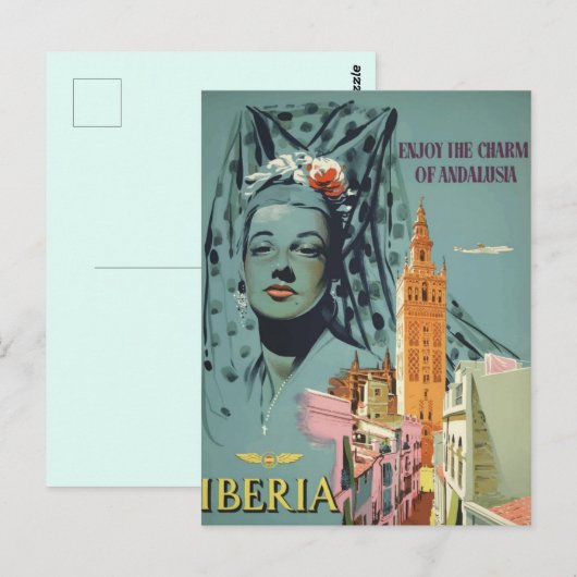  Iberia Travel Briefkaart (Voorkant / Achterkant)