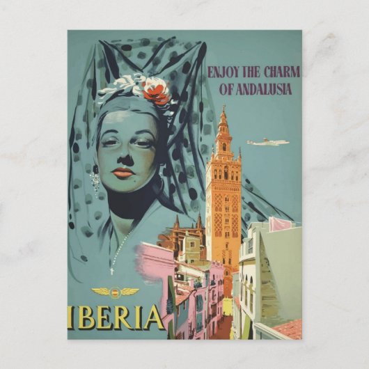 Iberia Travel Briefkaart (Voorkant)