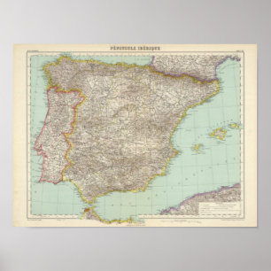 Iberisch schiereiland poster