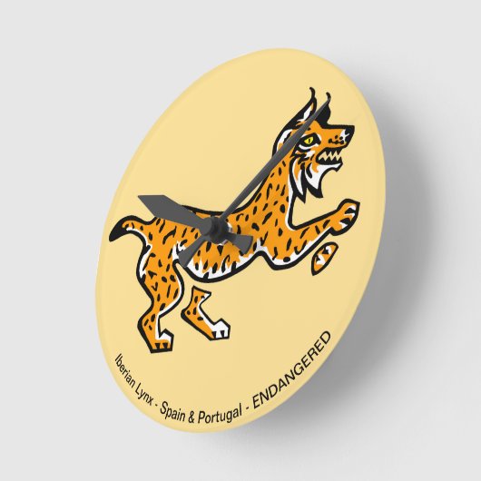 Iberische lynx - ronde klok (Hoek)