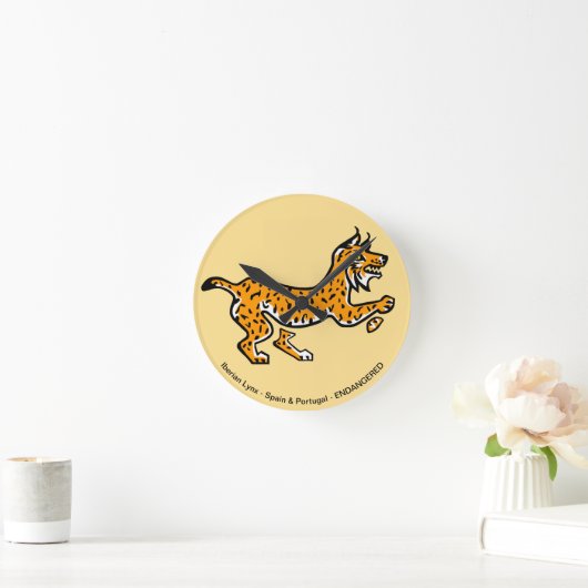 Iberische lynx - ronde klok (Huis)
