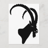 ibex capricorn steinbock berggeiten klimmen briefkaart (Voorkant)