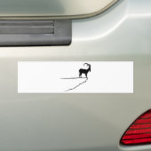 ibex capricorn steinbock mountain goat sheep climb bumpersticker (Op auto)
