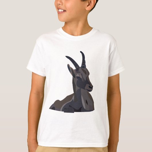 Ibex Geitendier Art Kinder T-shirt (Voorkant)