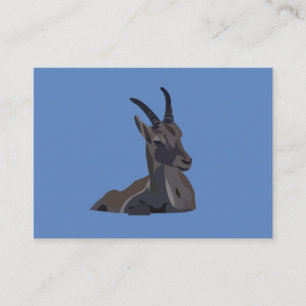 Ibex Goat Animal Art Goat Visitekaartje