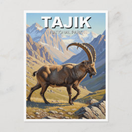 Ibex in Tajik National Park Travel Briefkaart