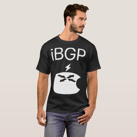 iBGP Network Engineering BGP-T-shirt T-shirt (Voorkant volledig)