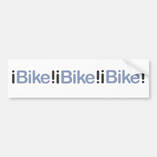 iBike! Bumpersticker (Voorkant)