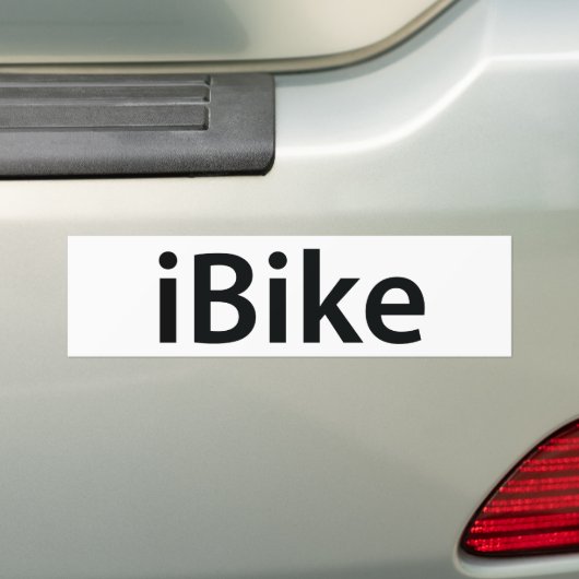 iBike-bumpersticker Bumpersticker (Op auto)