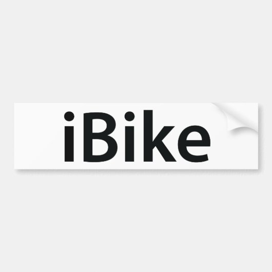 iBike-bumpersticker Bumpersticker (Voorkant)
