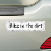 iBike in het vuil Bumpersticker (Op auto)