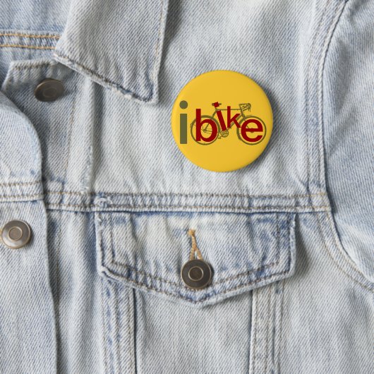 iBike / Love Cycling Ronde Button 5,7 Cm (In situ)