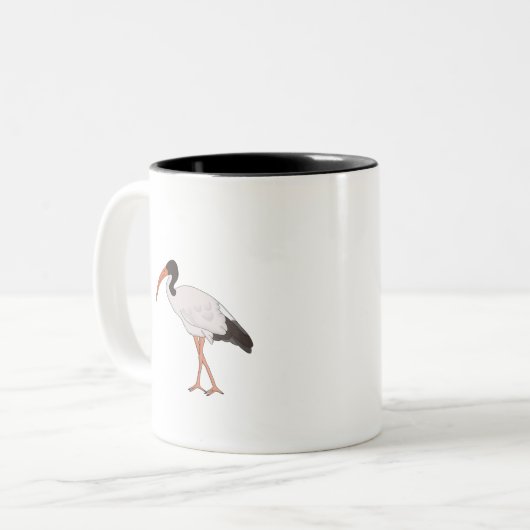 Ibis Bin Chicken Bird Tweekleurige Koffiemok (Voorkant links)