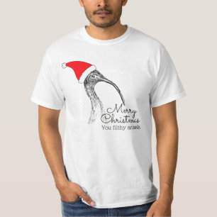Ibis/Bin Chicken Merry met Kerstmis T-shirt