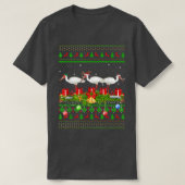 Ibis Birds Lover Xmas Lighting Santa Ugly Ibis Chr T-shirt (Design voorkant)