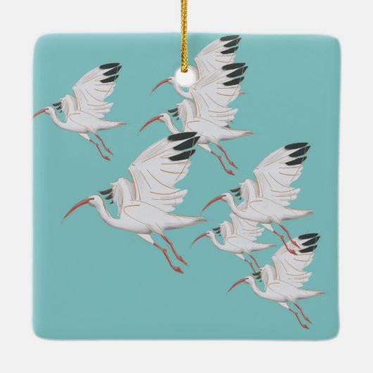Ibis Birds Ornament (Achterkant)