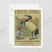 Ibis Cognac - Joseph Gautier & Fils Promo Briefkaart (Voorkant / Achterkant)
