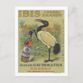 Ibis Cognac - Joseph Gautier & Fils Promo Briefkaart (Voorkant)
