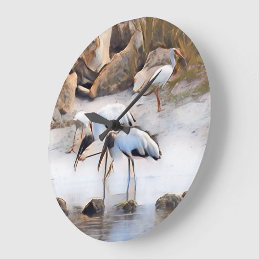 Ibis- en houtafels grote klok (Hoek)