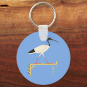 Ibis Illustratie & Thoth Hieroglyphic Sleutelhanger (Voorkant)