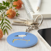 Ibis Illustratie & Thoth Hieroglyphic Sleutelhanger (Zijkant)