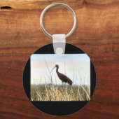 Ibis met witte gezicht sleutelhanger (Voorkant)