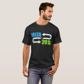 ibiza 2013 ontwerp zwart dj t-shirt (Voorkant volledig)