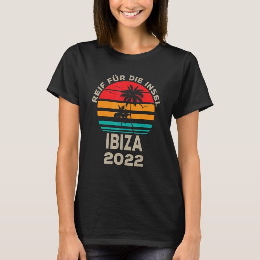 Ibiza 2022 Palm Tree Restart Outfit T-shirt (Voorkant)