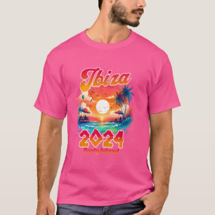 Ibiza 2024 Party Island vakantie clubbing, Retro S T-shirt