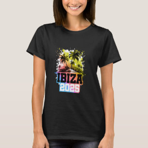 Ibiza 2025 kleurrijke teamvakantie t-shirt