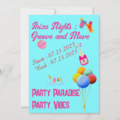 Ibiza Bachelorette Party Kaart (Voorkant)