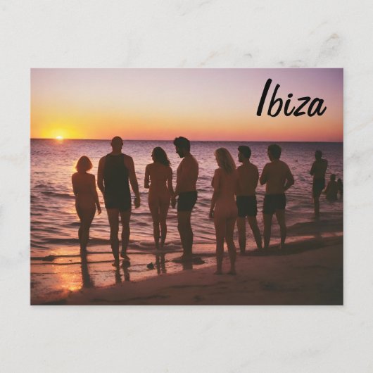 Ibiza Beach Briefkaart (Voorkant)