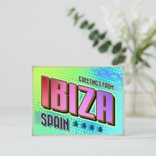 IBIZA BRIEFKAART (Staand voorkant)