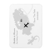 Ibiza bruiloft bestemming Bewaar de datum Magneet (Verticaal)