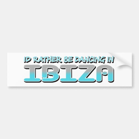 IBIZA BUMPERSTICKER (Voorkant)