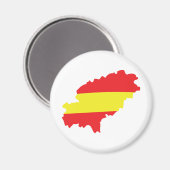 Ibiza contour vlag icoon magneet (Voorkant / Achterkant)