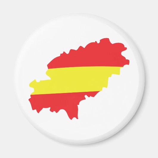 Ibiza contour vlag icoon magneet (Voorkant)