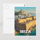 Ibiza Dalt Vila Spanje Reizen Briefkaart (Voorkant / Achterkant)