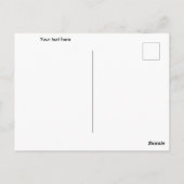 Ibiza discobal in platina blauw briefkaart (Achterkant)